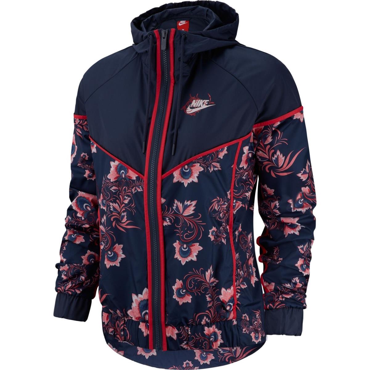 Nike Floral Print Women`s Jacket Blue 922188-471