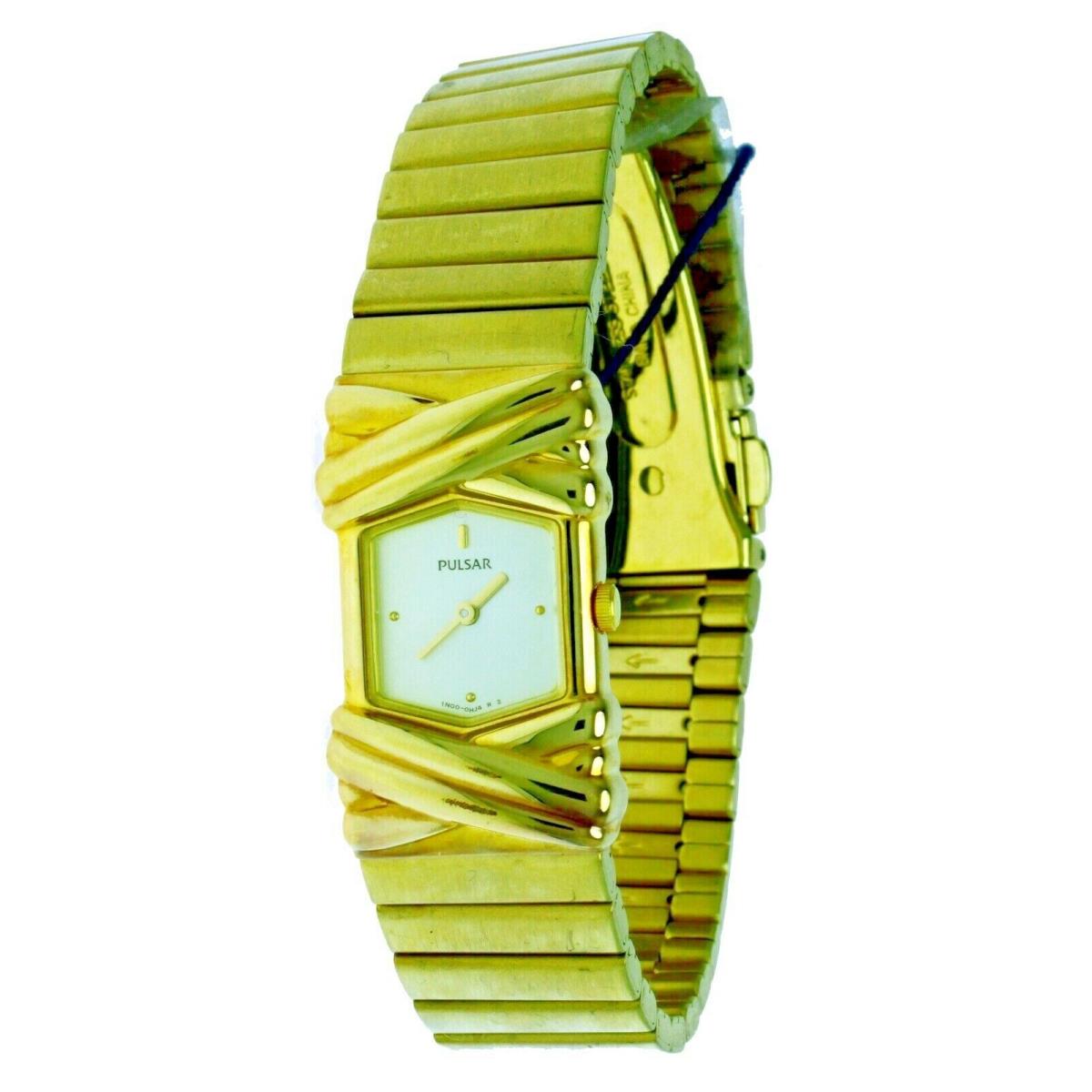Old Stock Ladies  Watch Gold S Steel Water R with Orginal Box PEG420 by Pulsar