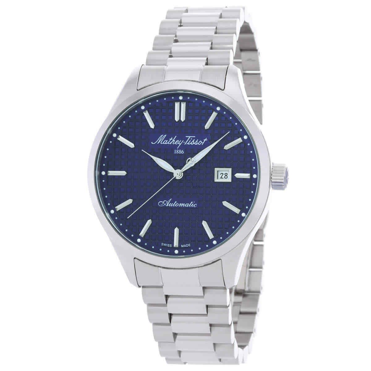 Mathey-tissot Urban Auto Automatic Blue Dial Men`s Watch H411ATABU