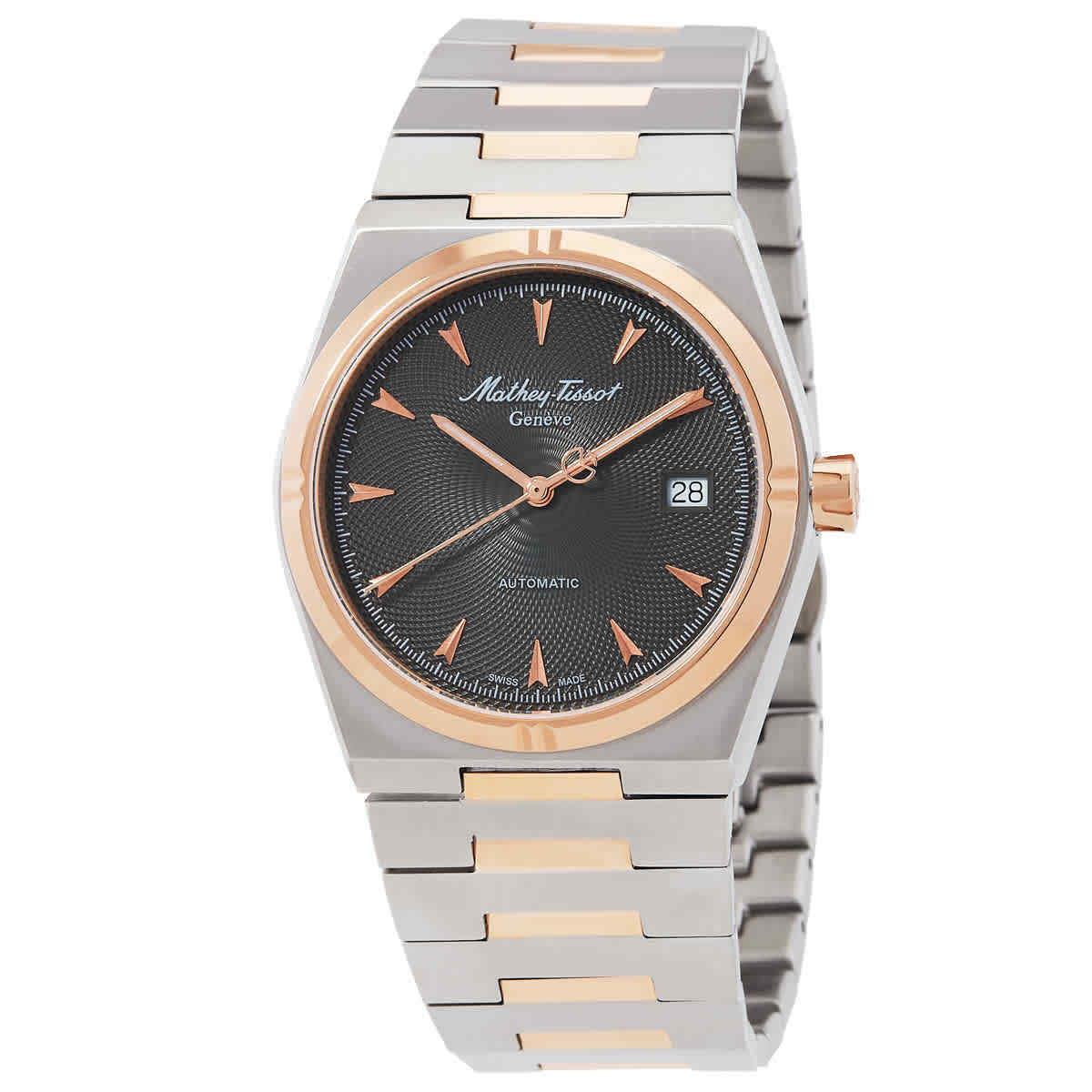 Mathey-tissot Zeus Automatic Grey Dial Two-tone Men`s Watch H118ATRS