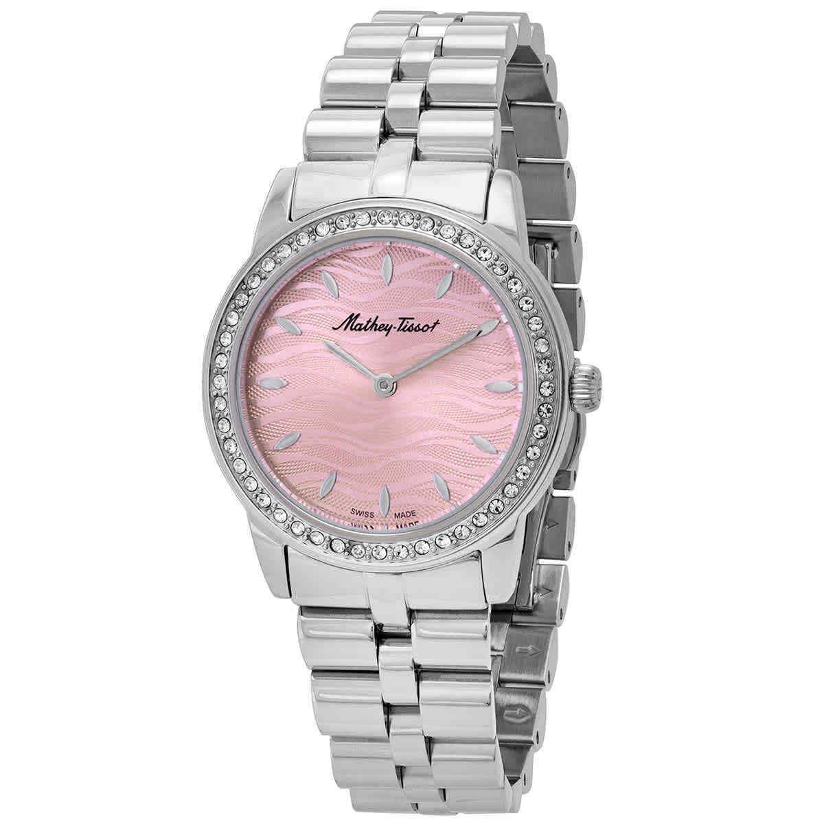 Mathey-tissot Artemis Quartz Pink Dial Ladies Watch D10860AQPK