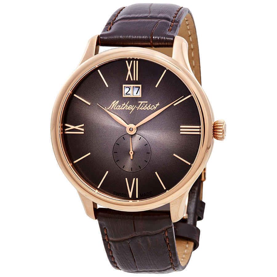 Mathey-tissot Edmond Quartz Brown Dial Men`s Watch H1886QPM