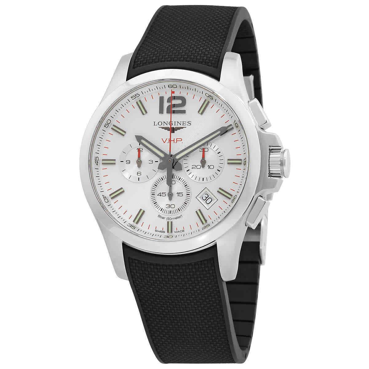 Longines Conquest V.h.p. Chronograph Quartz Silver Dial Men`s Watch L37274769