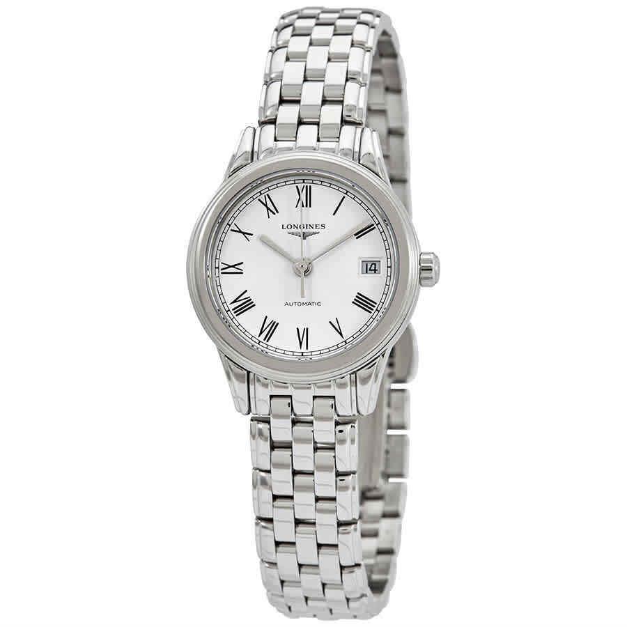 Longines Flagship White Matte Dial Automatic Ladies Watch L4.274.4.11.6