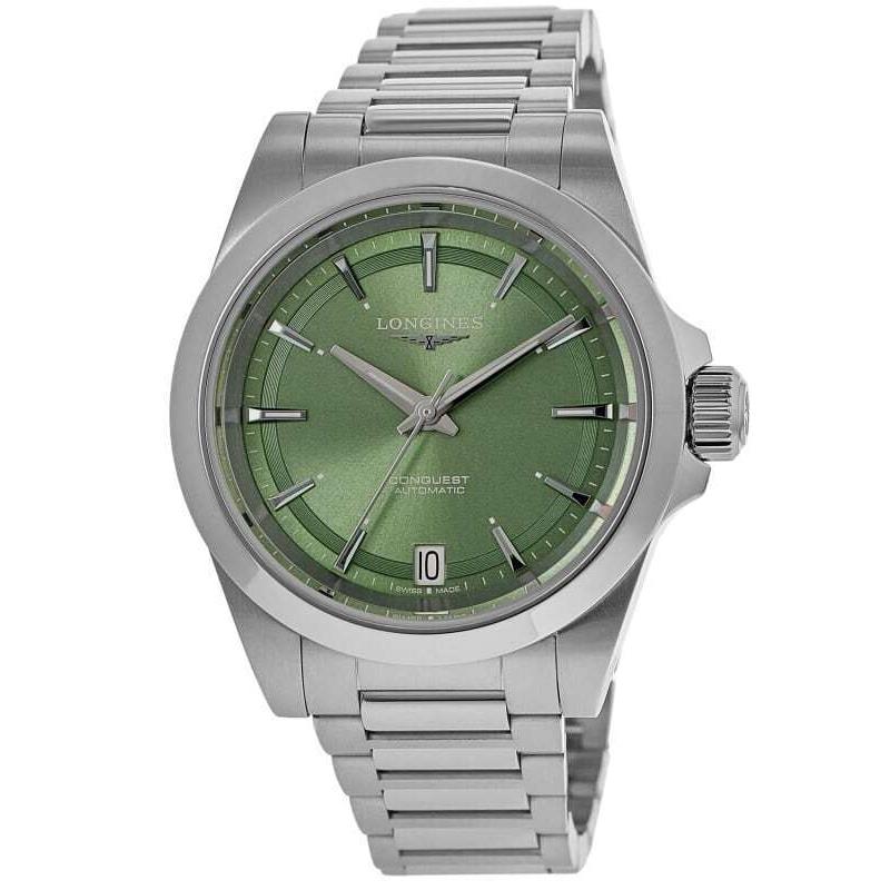 Longines Conquest Automatic Green Dial Steel Men`s Watch L3.720.4.02.6