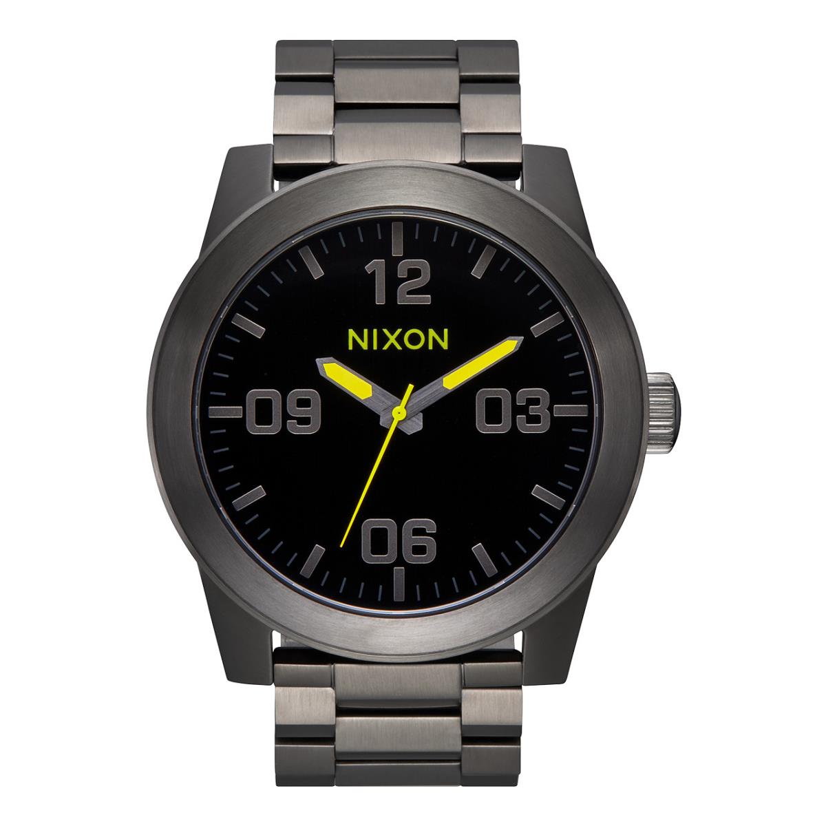 Nixon Corporal Stainless Steel Gunmetal Men`s Watch A346-5002