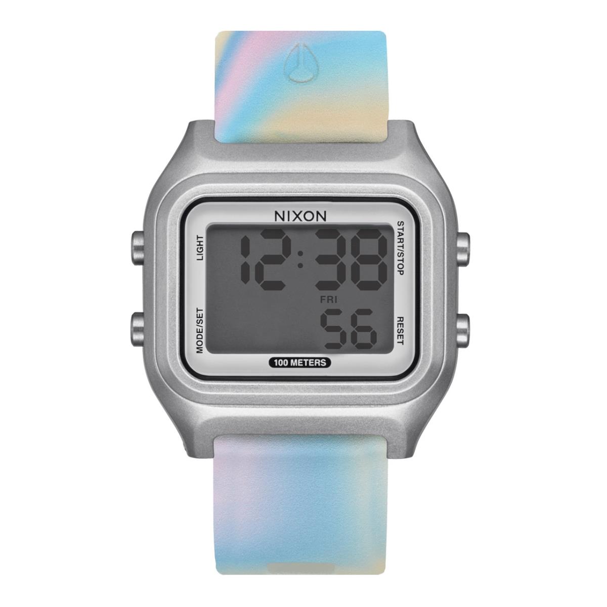 Nixon Ripper Pastel Swirl Silicone Band Unisex Digital Watch A1399-5229
