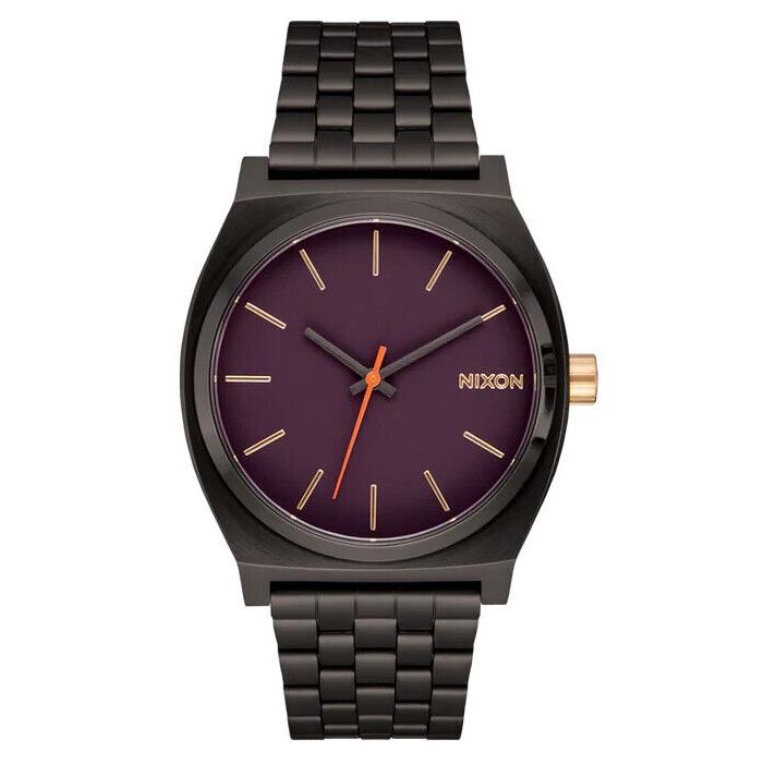 Nixon Time Teller Stainless Steel Purple Dial Unisex Watch A045-5270