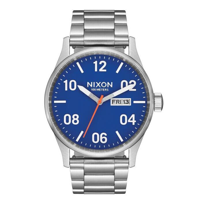 Nixon Sentry Stainless Steel 42mm Blue Dial Unisex Watch A356-5211