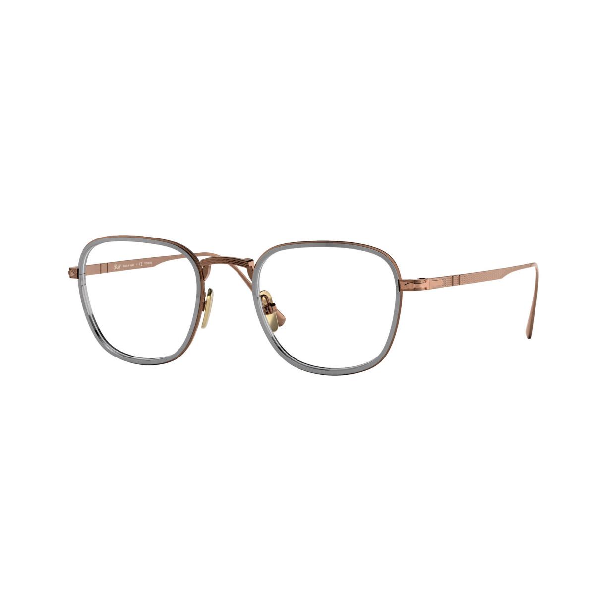 Persol PO5007VT 8007 Square Brown Gunmetal Demo Lens 45 mm Unisex Eyeglasses