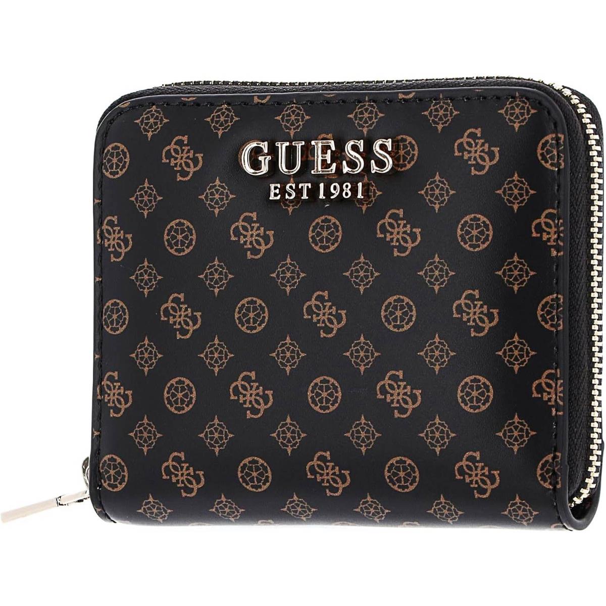 Guess Emilee Slg Small Zip Around Purse Womens Bag In Moca 11 x 9 x 2 CM