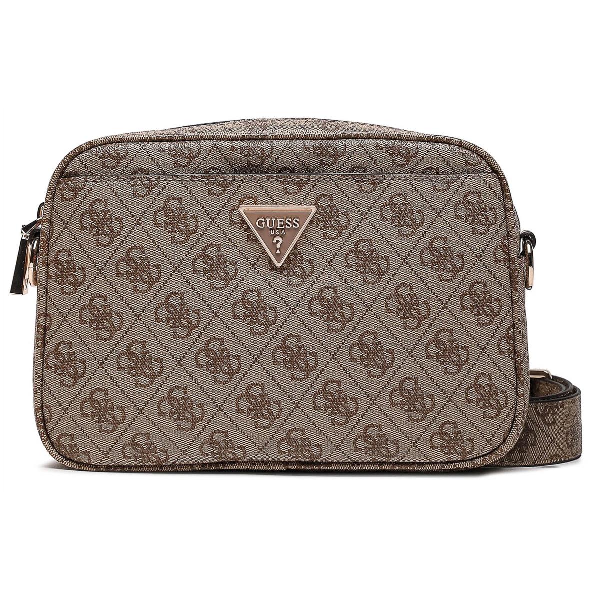 Guess Meridian Mini Shoulder Hand Womens Bag In Lattee