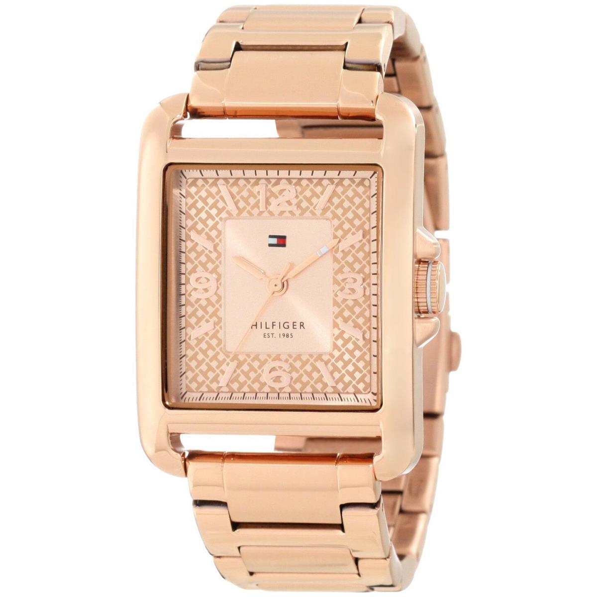 Tommy Hilfiger 1781196 Rose Gold Dial Rose Gold Plated Women`s Watch