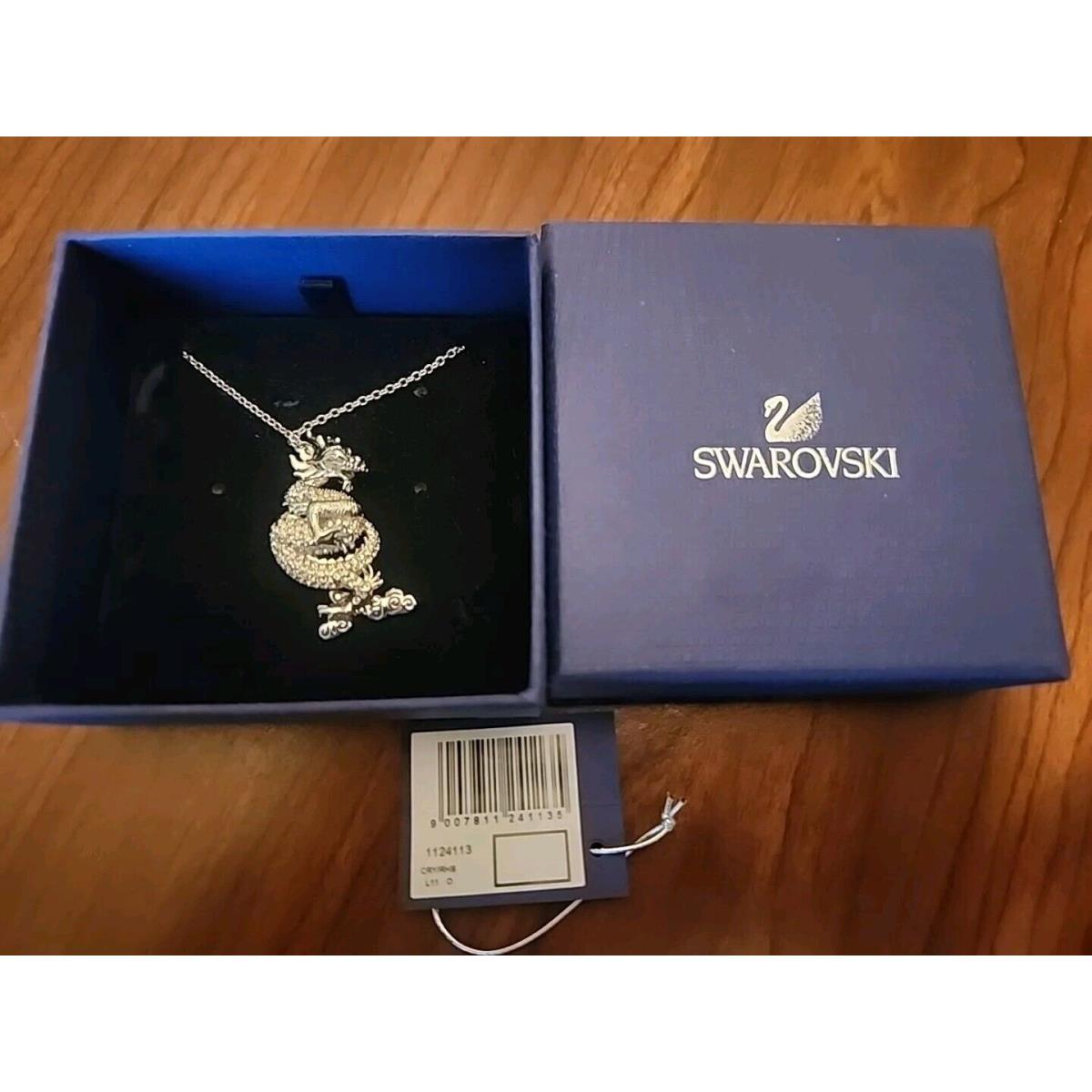 Swarovski Scs 2012 Jubilee Ed. Pendant Dragon 16 Chain Necklace 1124113