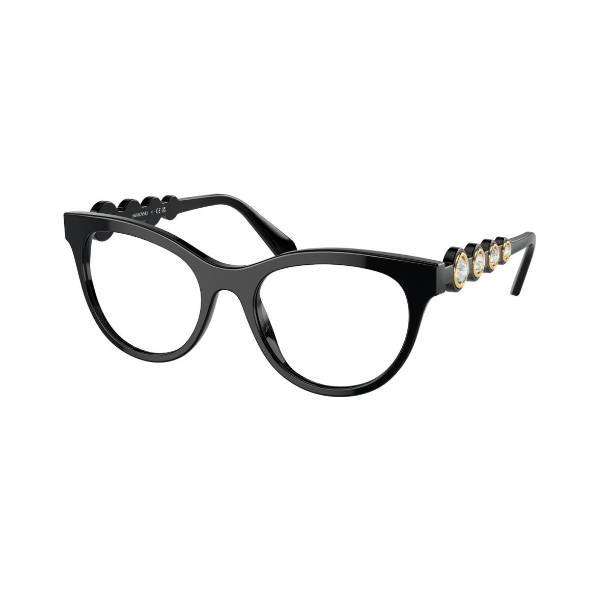 Swarovski SK2025 1001 Black Demo Lens 52 mm Women`s Eyeglasses