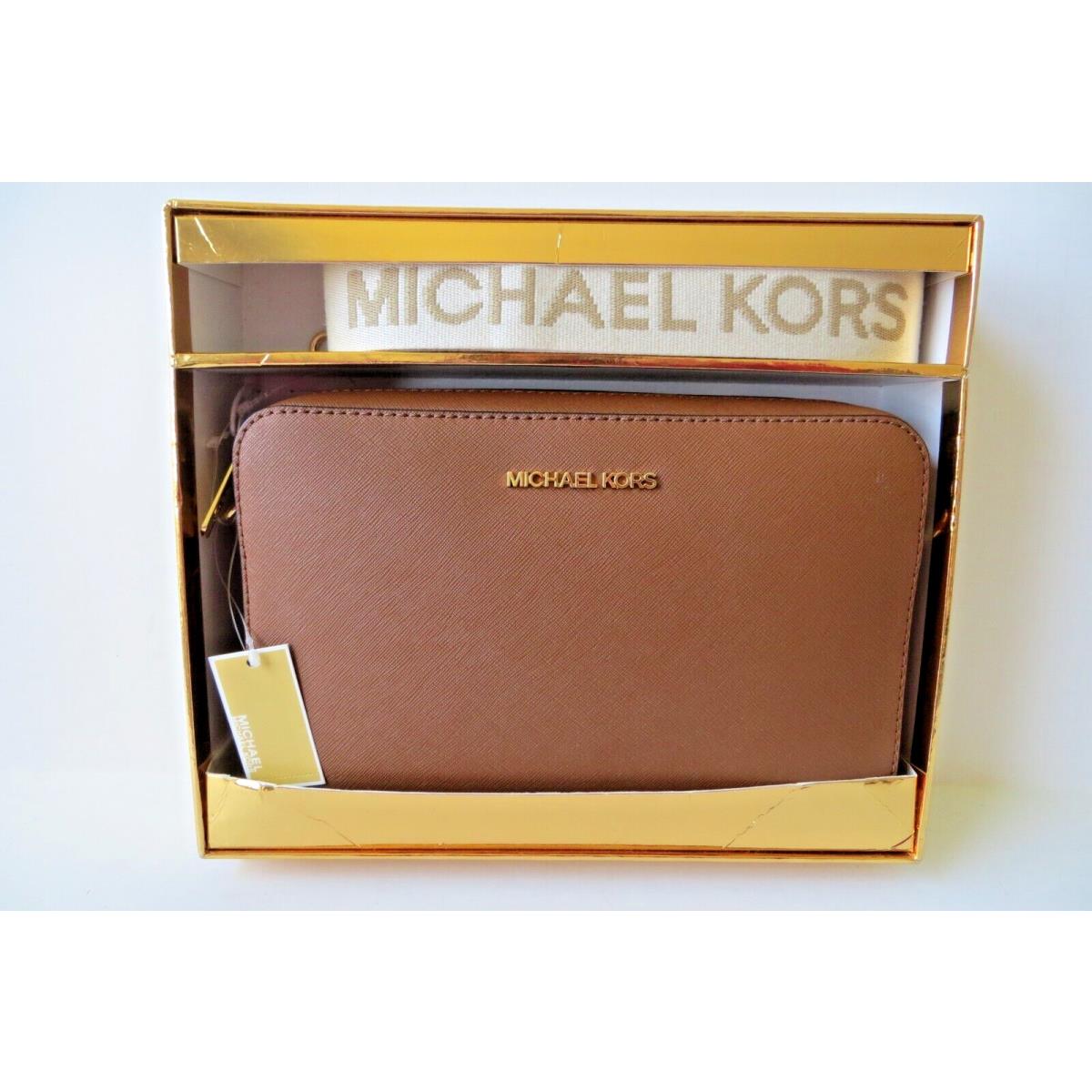 Michael Kors and Gift Box LG East West Crossbody Bag W/wbg-luggage