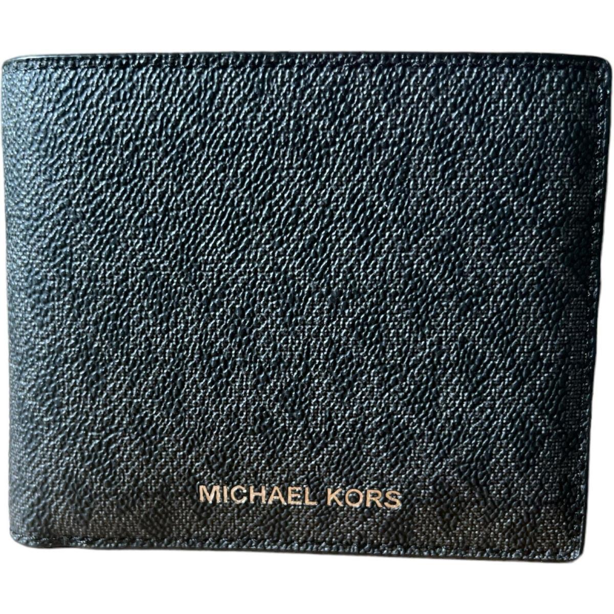 Michael Kors Men`s Cooper Billfold with Coin Pocket Leather Wallet