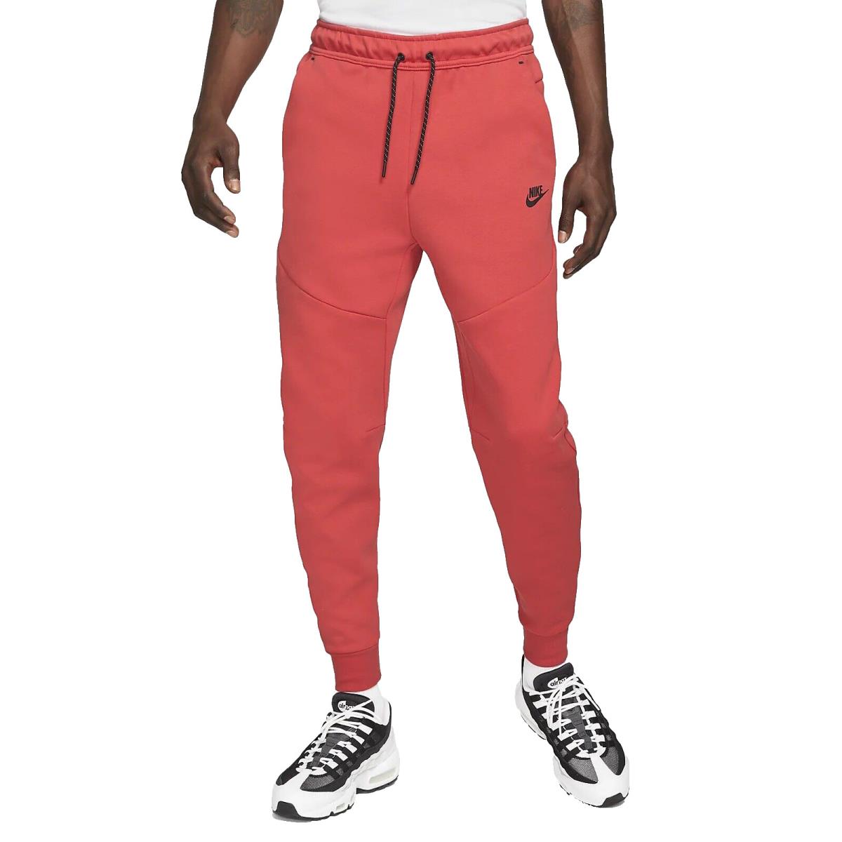 Nike Sportswear Tech Fleece Jogger Pants CU4495-605 Lobster Red Men`s Small S