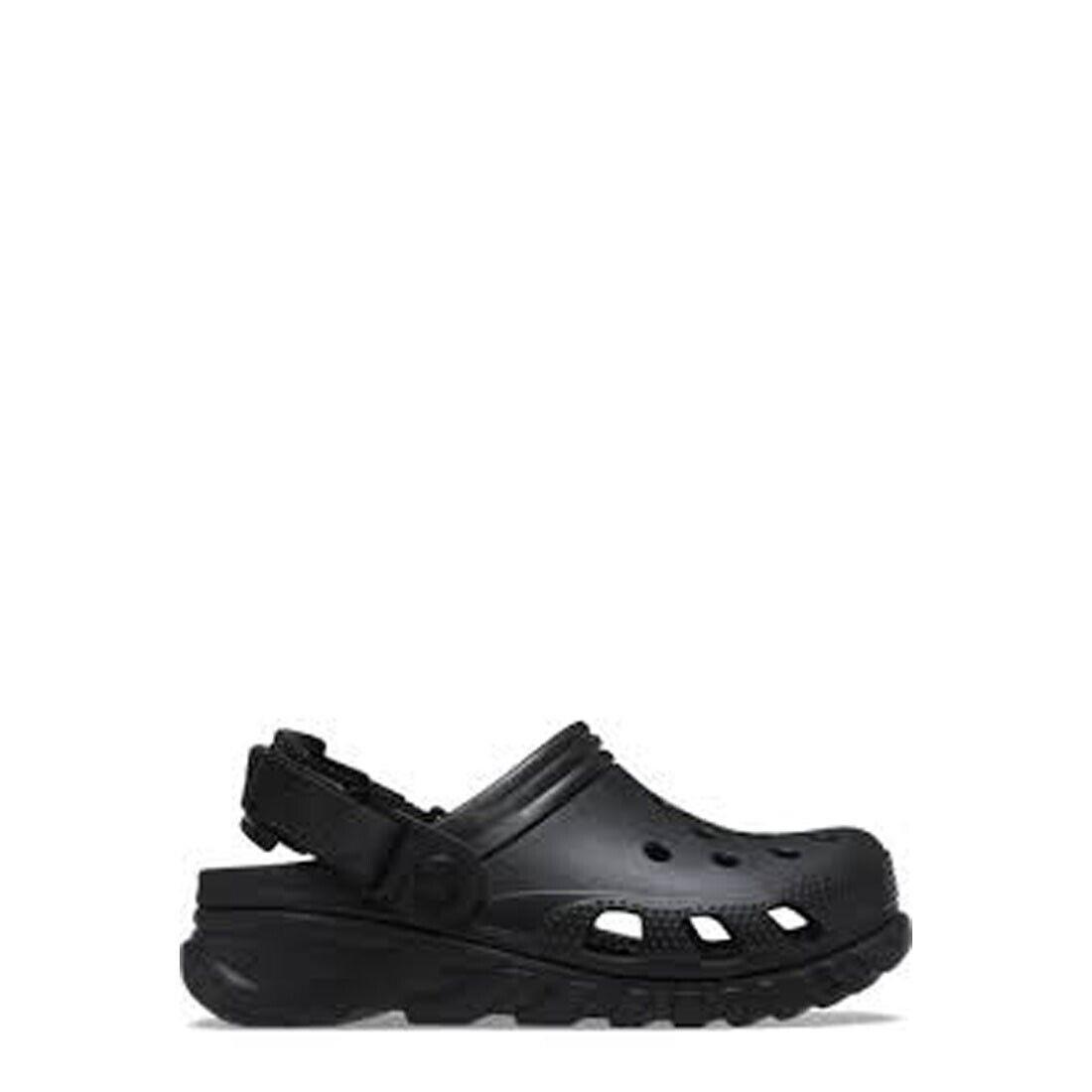 Crocs Duet Max Clogs Black 208776-001 Men Sandals