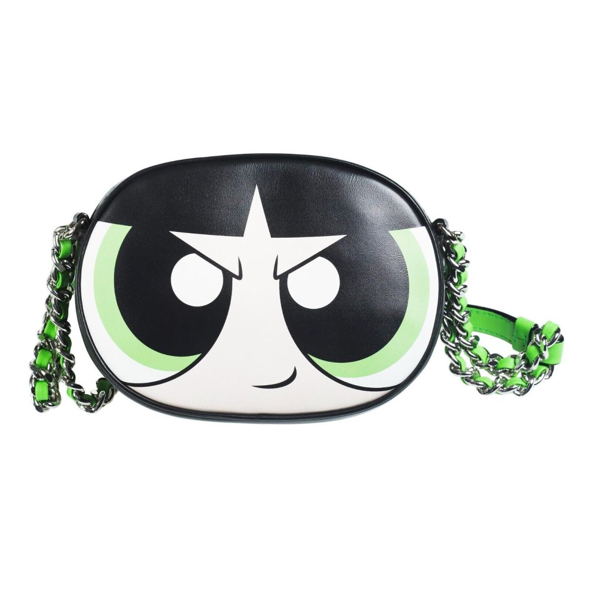 SS16 Moschino Powerpuff Girls Buttercup Crossbody Bag Green Capsule Collection