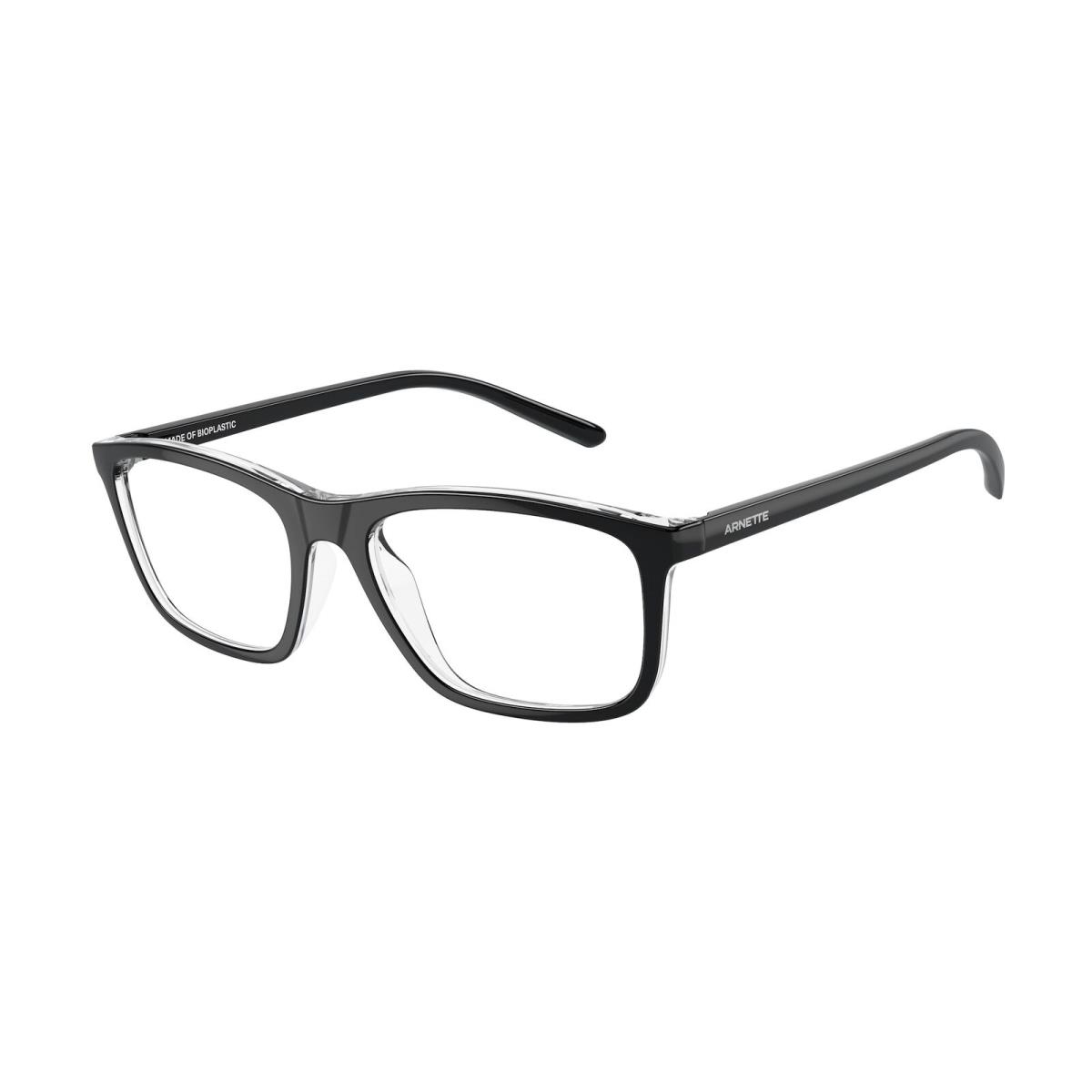 AN7227 2882 Dorami Black Transparent 51 mm Men`s Eyeglasses by Arnette