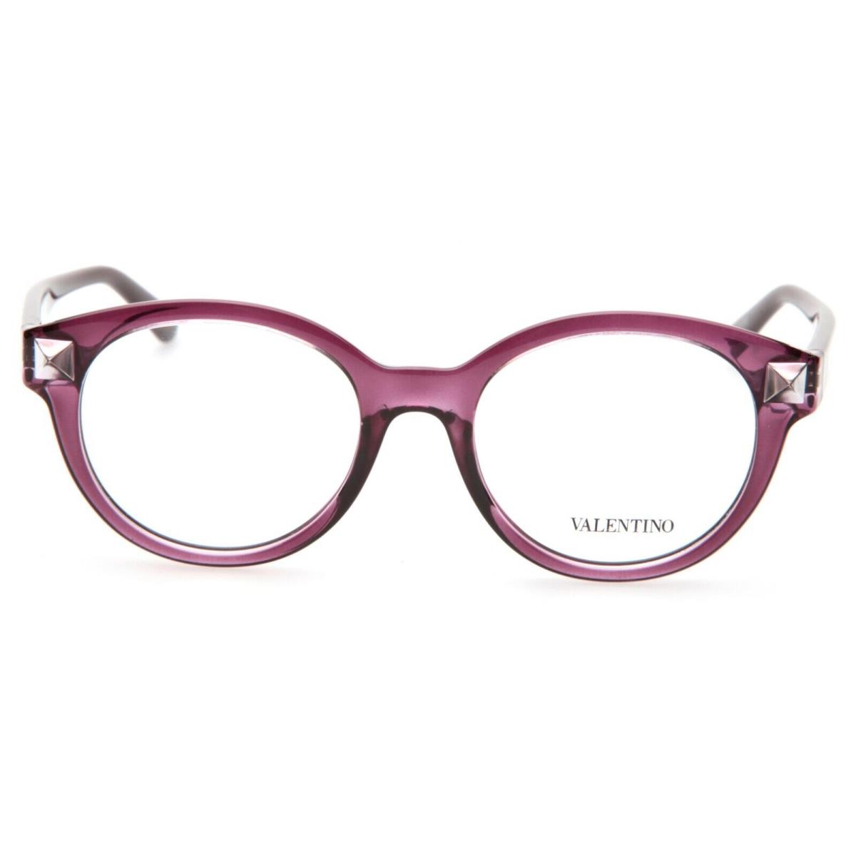 Valentino V2699 513 Burgundy /transparent Eyeglasses 50-18-140 B44mm Italy