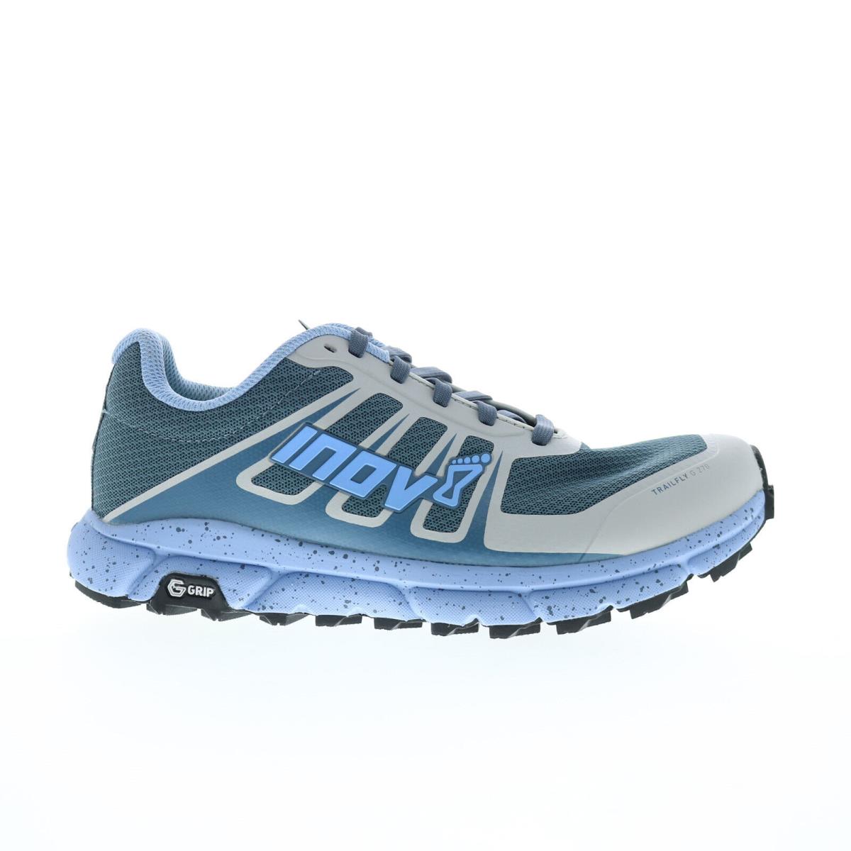 Inov-8 Trailfly G 270 V2 001066-BLGY Womens Blue Mesh Athletic Hiking Shoes 7 - Blue