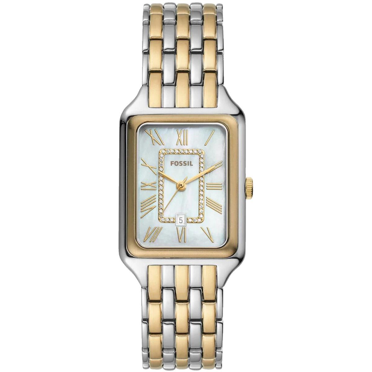Fossil Women`s Raquel White Mop Dial Watch - ES5305