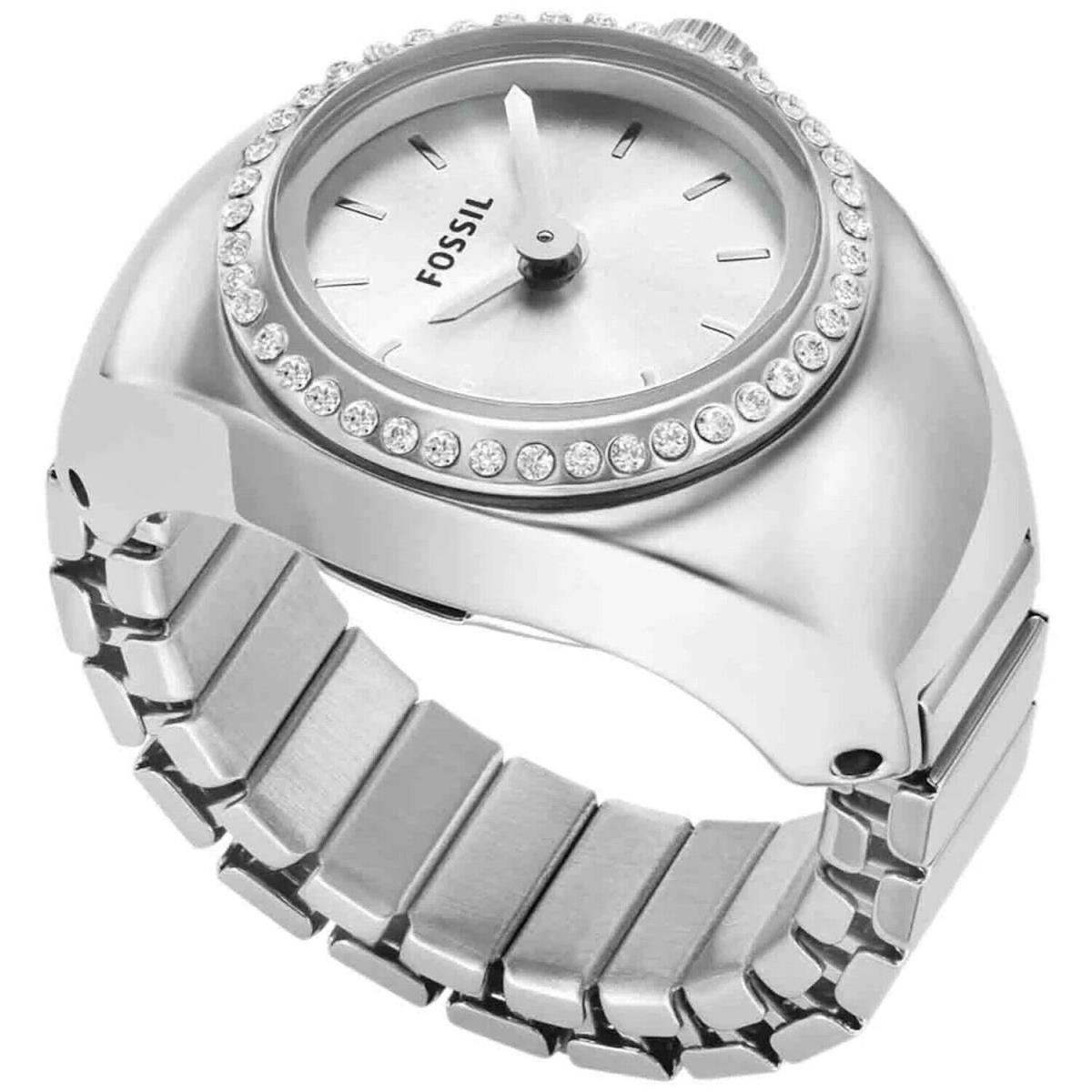 Fossil Women`s Watch Ring Silver Dial Watch - ES5321