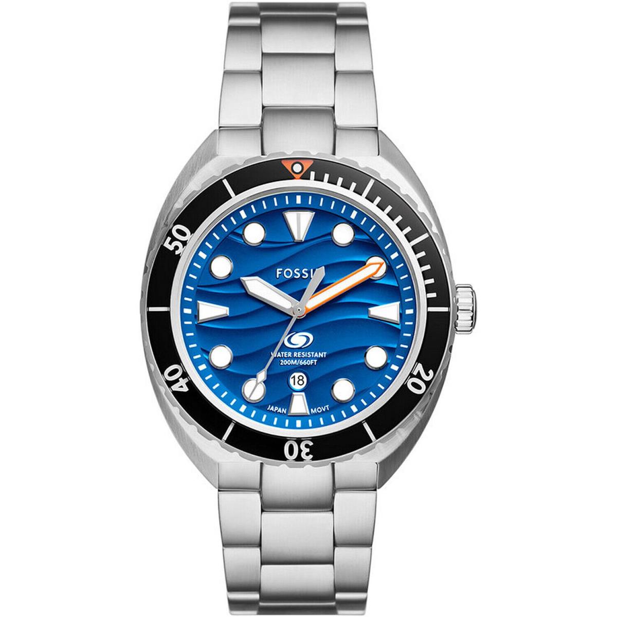 Fossil Men`s Breaker Blue Dial Watch - FS6064