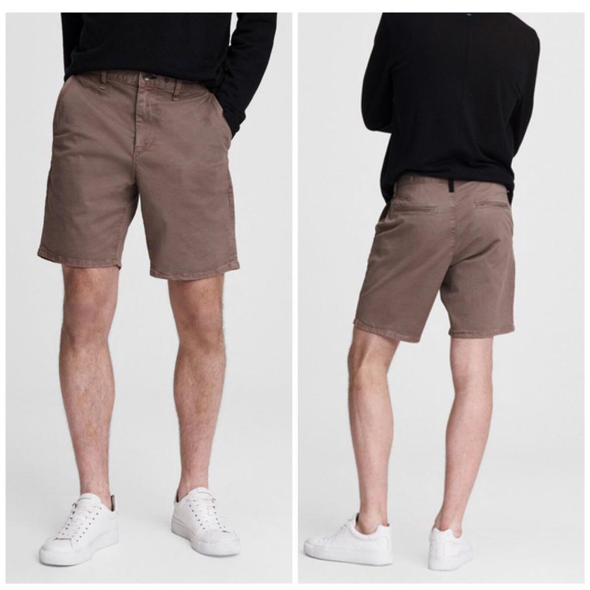 Rag Bone Men`s Classic Chino Shorts In Color Timber Size: 28