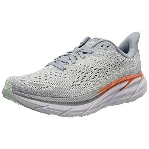 Hoka Womens Clifton 8 Running Shoe - Blue Fog Plein Air - Size 10.5B