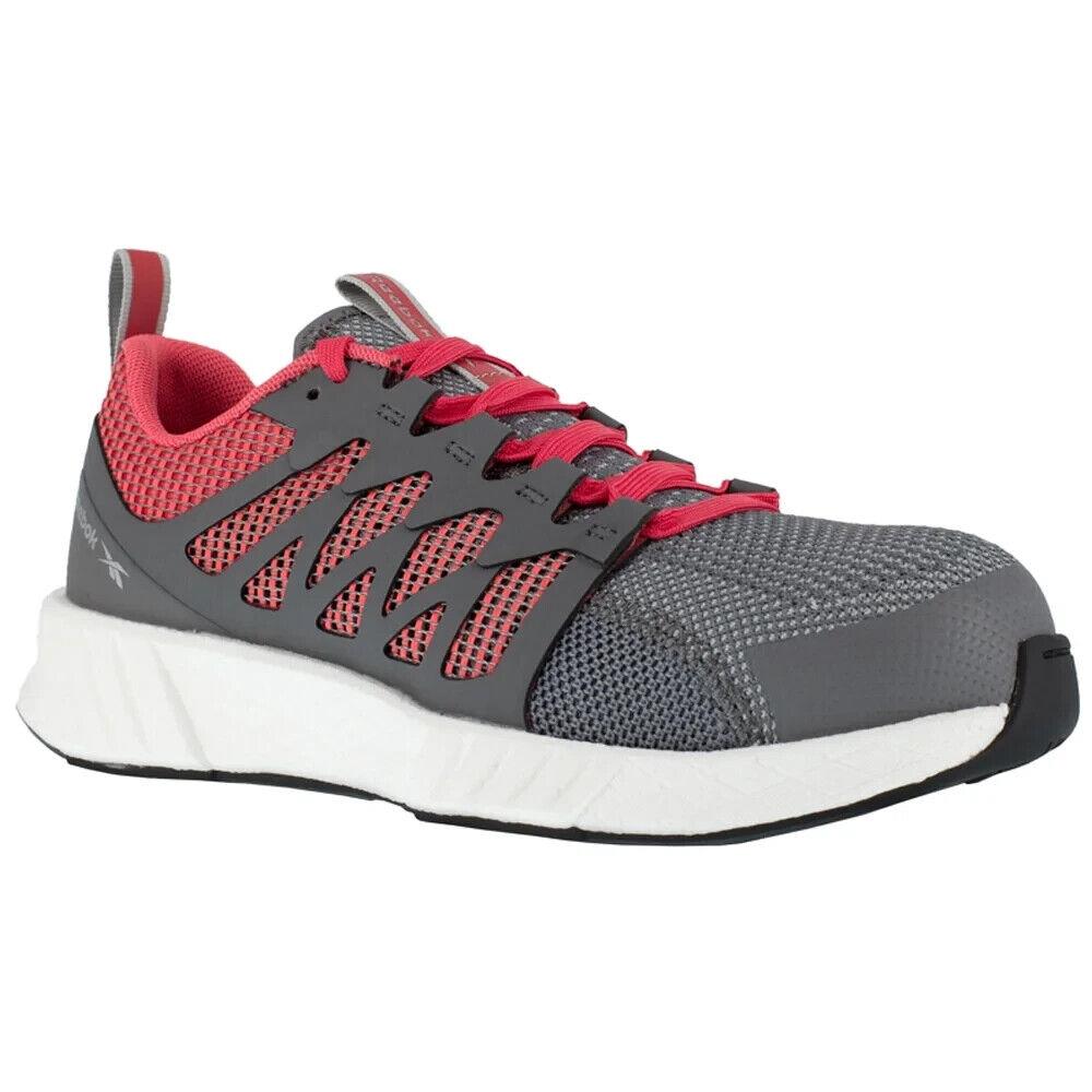 Reebok Fusion Flexweave Cage RB312 Women US 7.5 Gray Composite Toe Shoes ZPO1175 - Gray