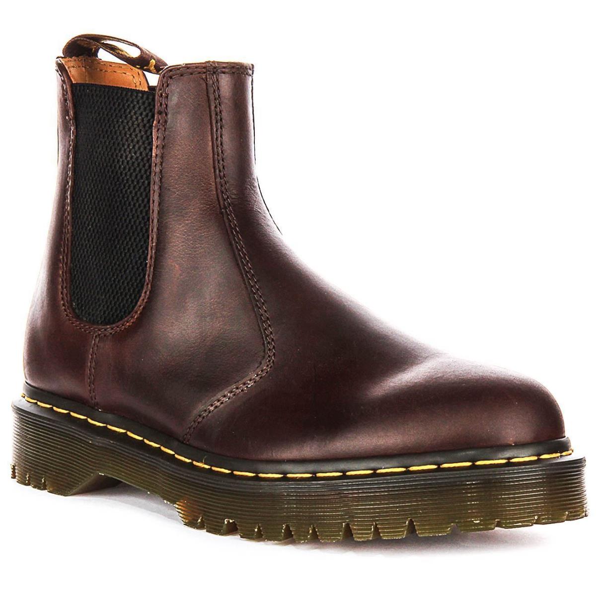 Dr Martens Bex Crazy Horse 70S Rugged Chelsea Mens Boot Dark Brown US 8 - 12 DARK BROWN