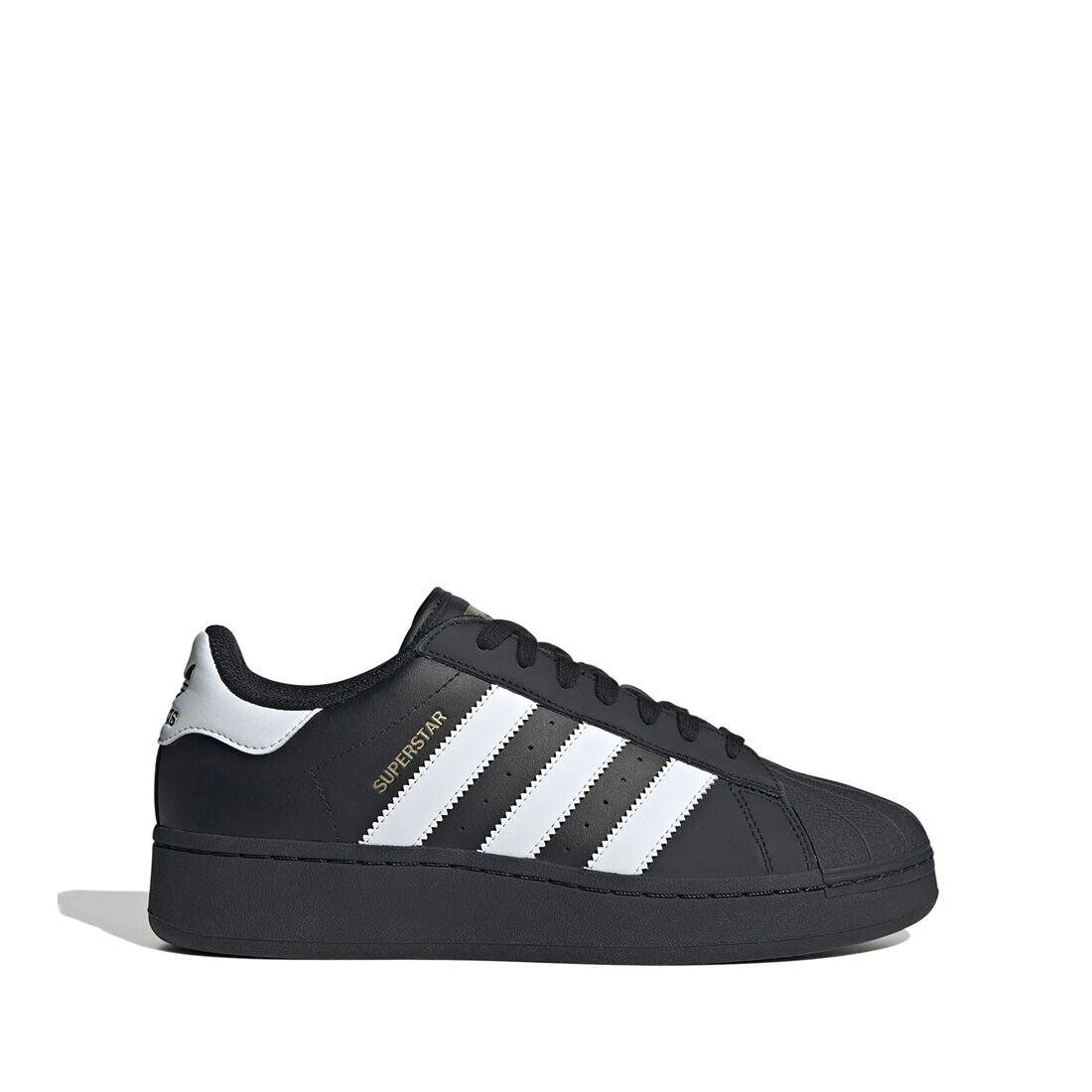 Adidas IG9777 Men`s Superstar Xlg in Black/white/gold Metallic - Medium Width - Black