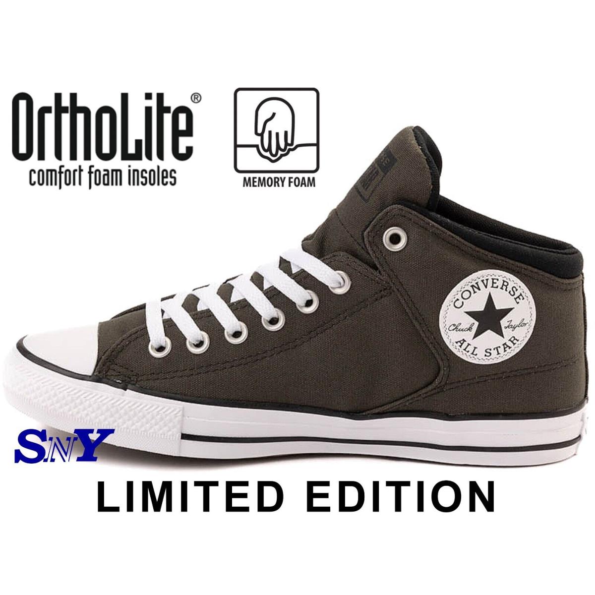 Converse Men`s Chuck Taylor All Star High Street Canvas Mid-top Shoes - Gray
