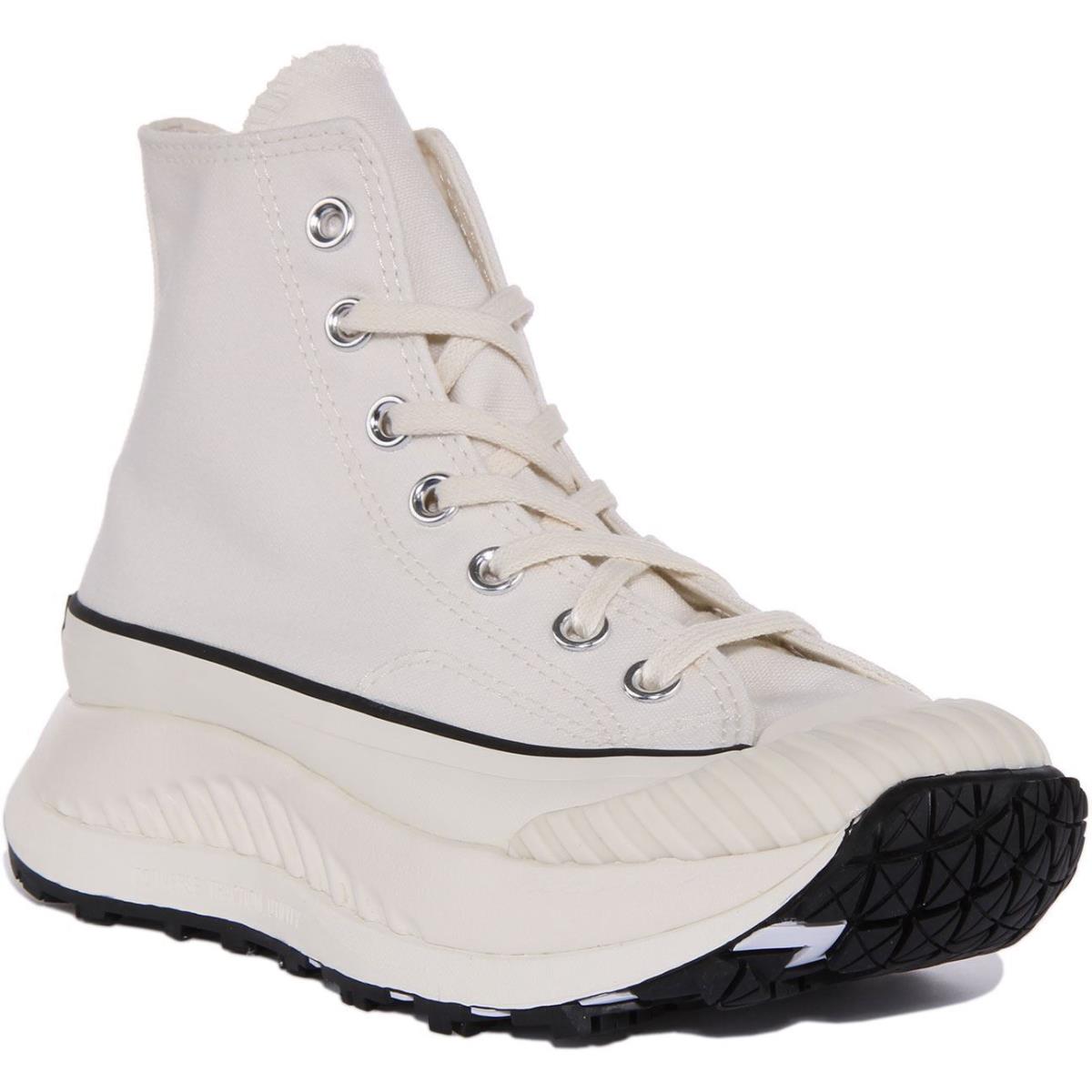 Converse A01682C Chuck AT CX Hi Top Lace Up Womens Trainer Off White US 3.5 - 10 - OFF WHITE
