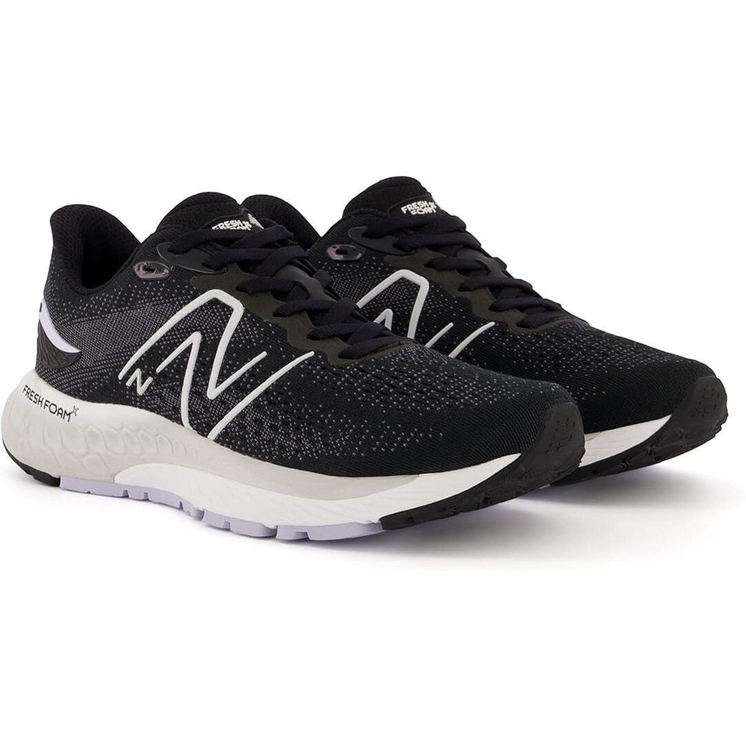 New Balance Women`s Fresh Foam X 880 V12 Running Shoe Black/violet Haze-s 5