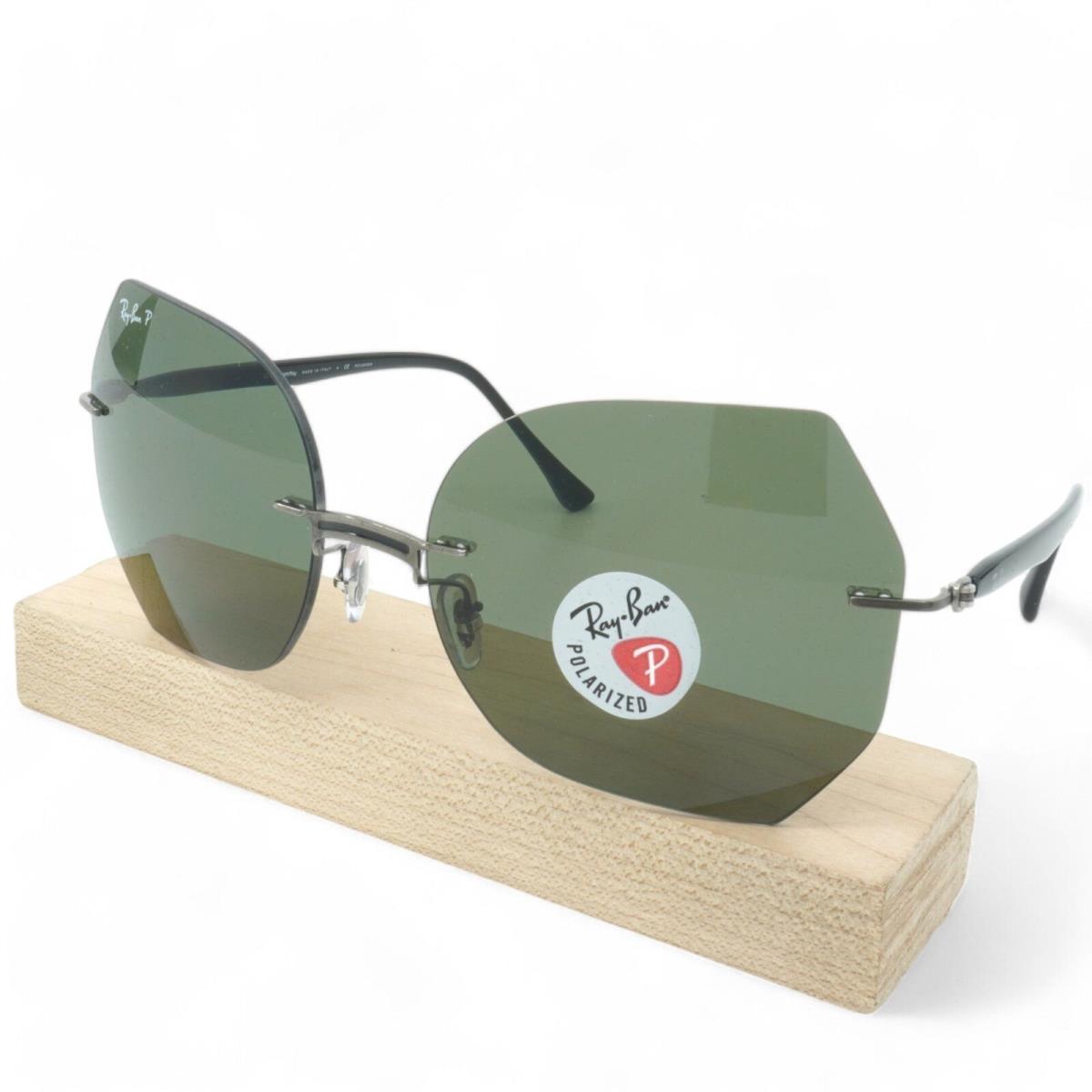 RB8065-004/9A_62 Unisex Ray-ban Oval Polarized Sunglasses