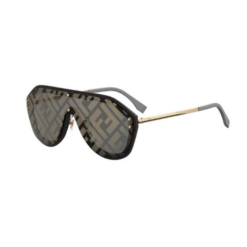 Fendi FF M0039/G/S 2M2/7Y Black/gold Soft Square Women`s Sunglasses