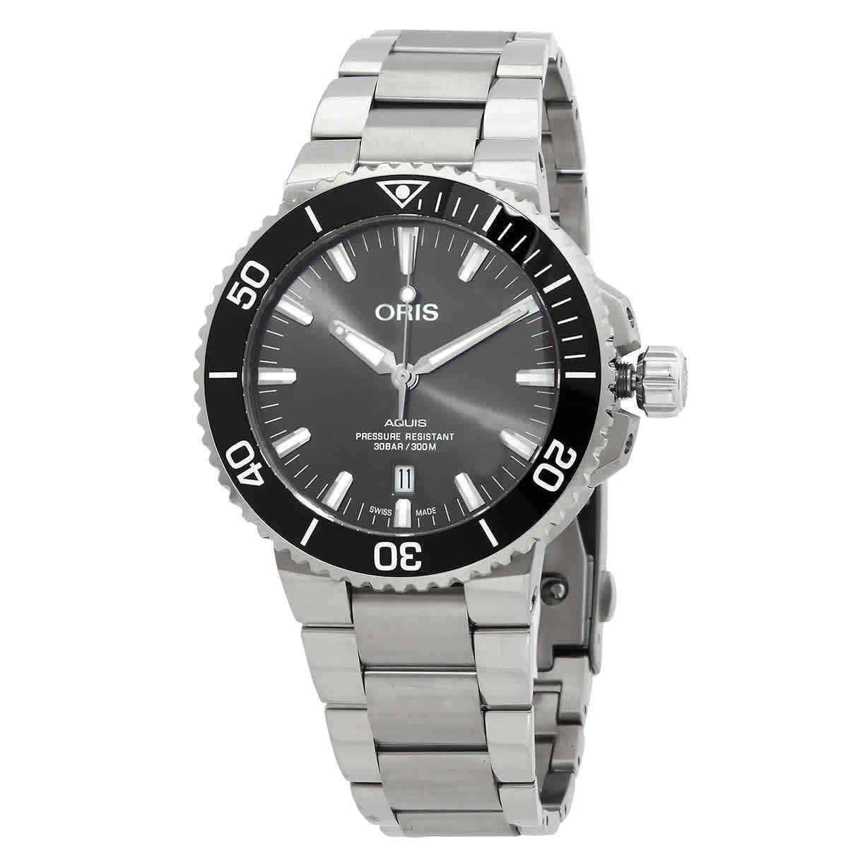 Oris Aquis Date Automatic Dark Grey Dial Men`s Watch 01 733 7730 7153-07 8 24