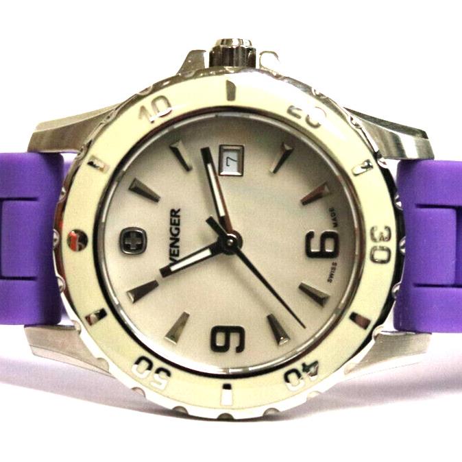 Swiss Army  Sport Chrono Watch Stainless White Mother of Pearl Dial 34mm by Wenger
