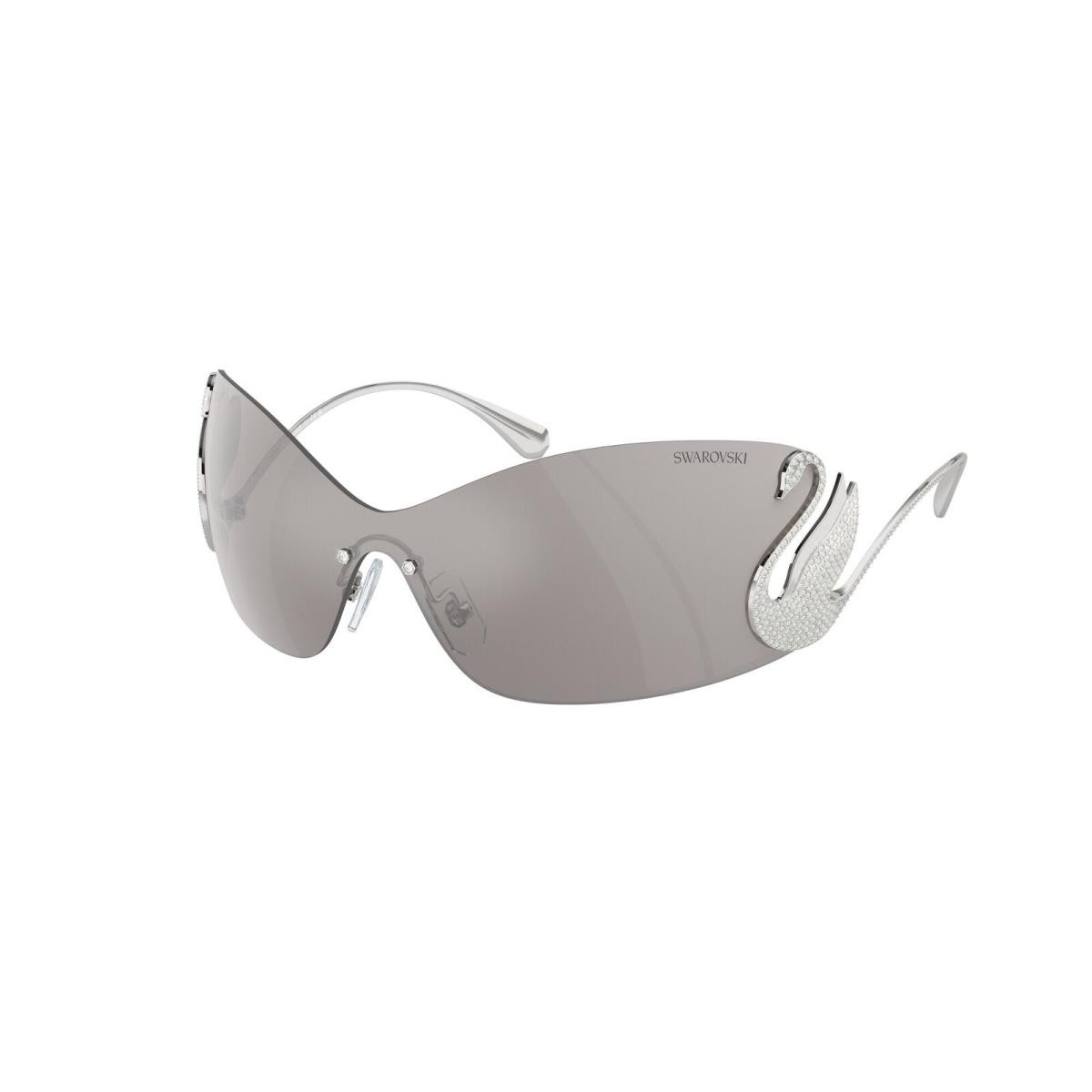 Swarovski SK7020 40016G Silver Light Grey Mirror Silver 34 mm Women`s Sunglasses