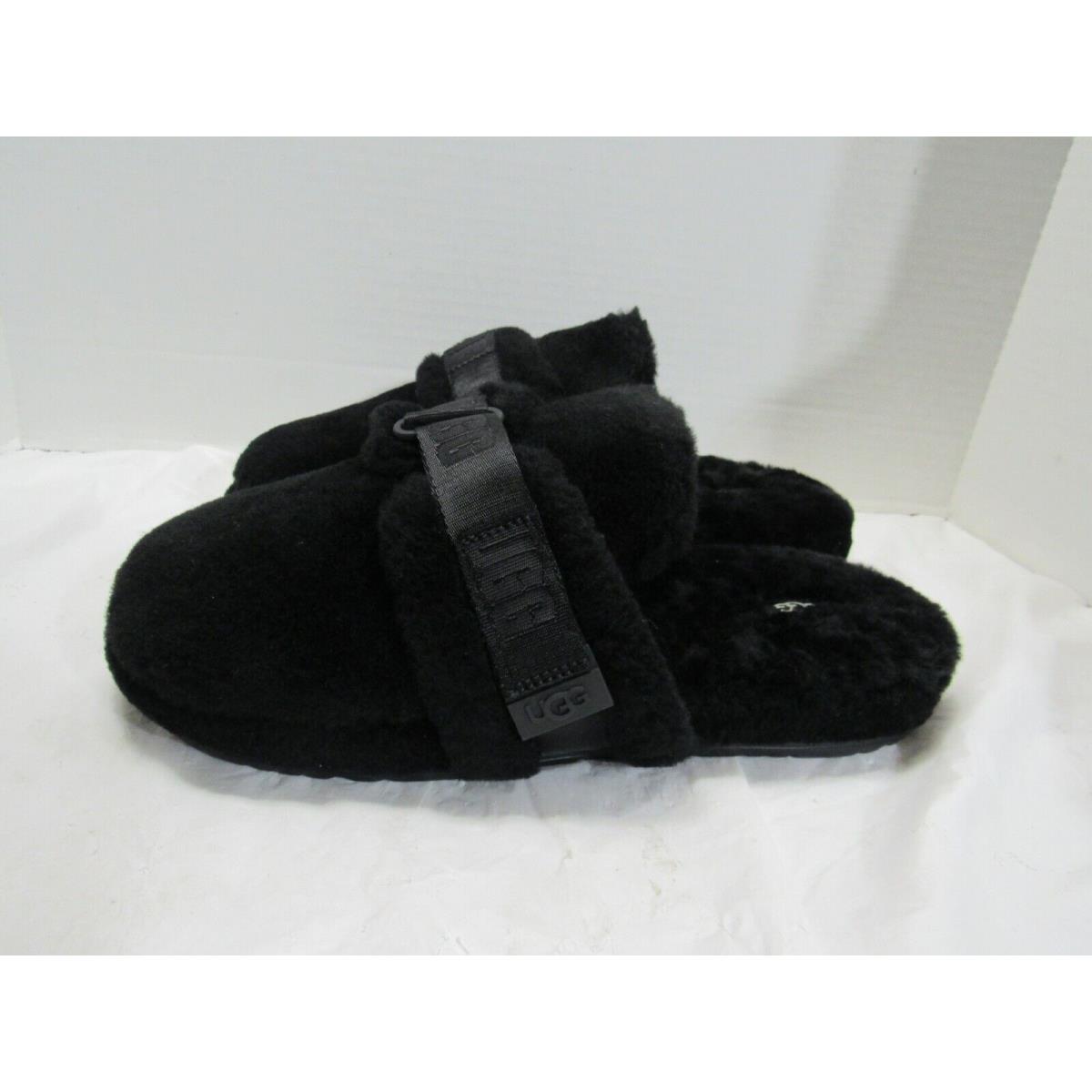 Ugg Brand 1118150 Soft Fluff It Slide Slip on Casual Slipper Shoes Black Mens 12