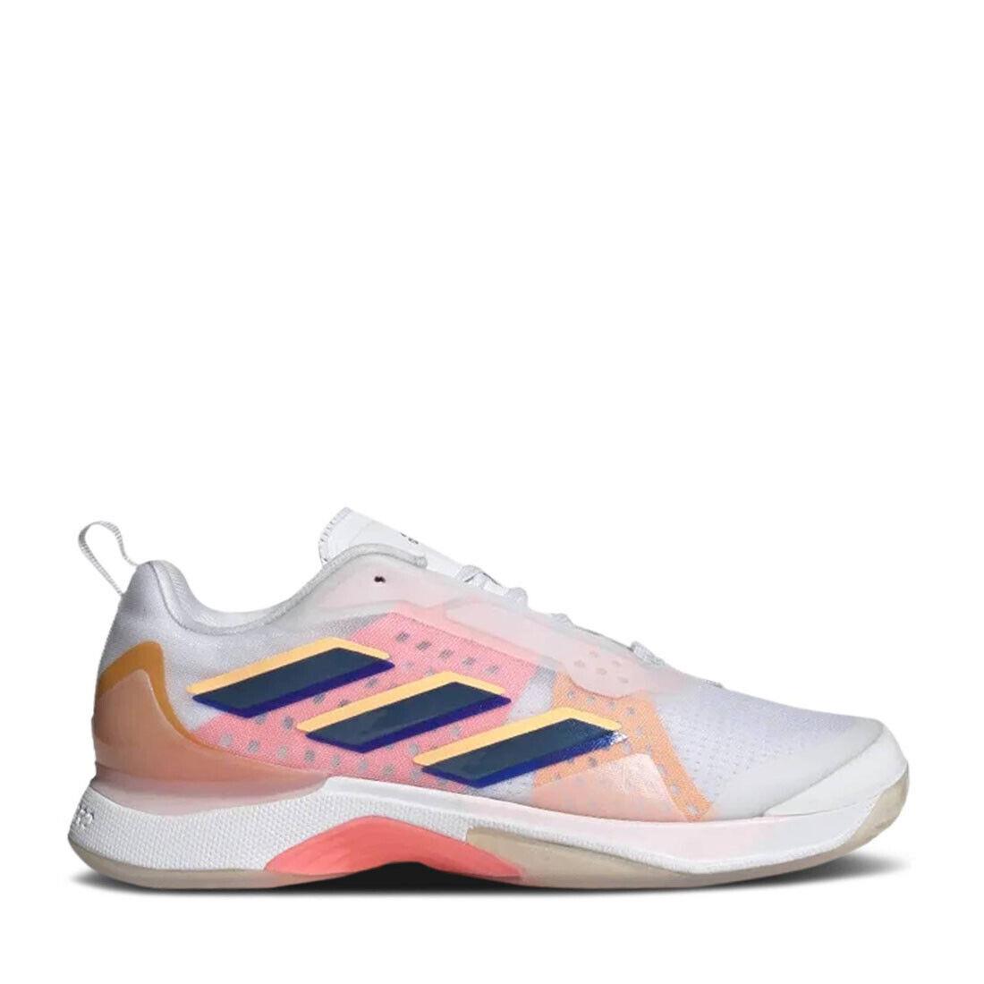 Adidas GZ0690 Women`s Avacourt in White/legacy Indigo/flash Orange - Medium - White