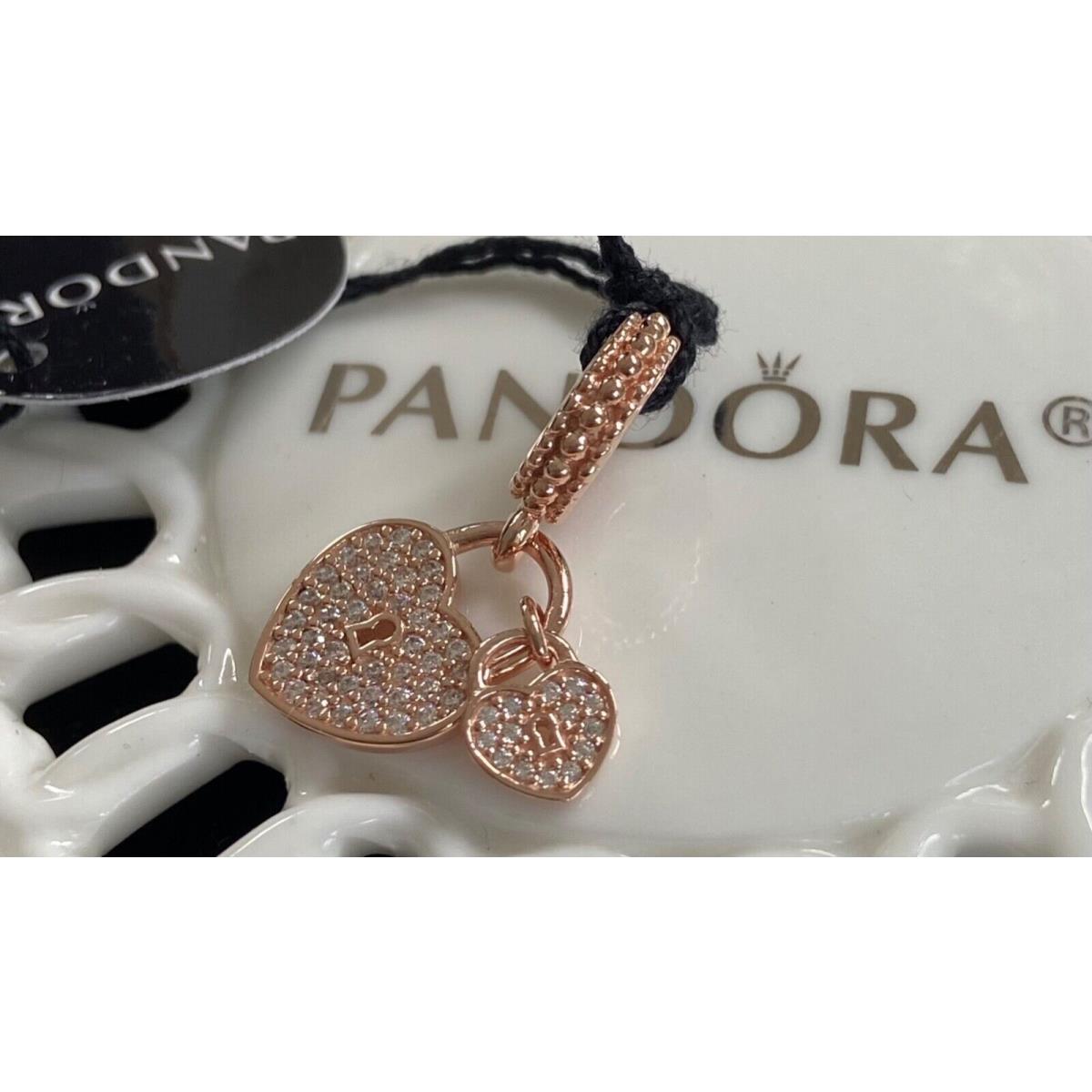 Pandora Rose Love Locks Dangle Charm 781807CZ