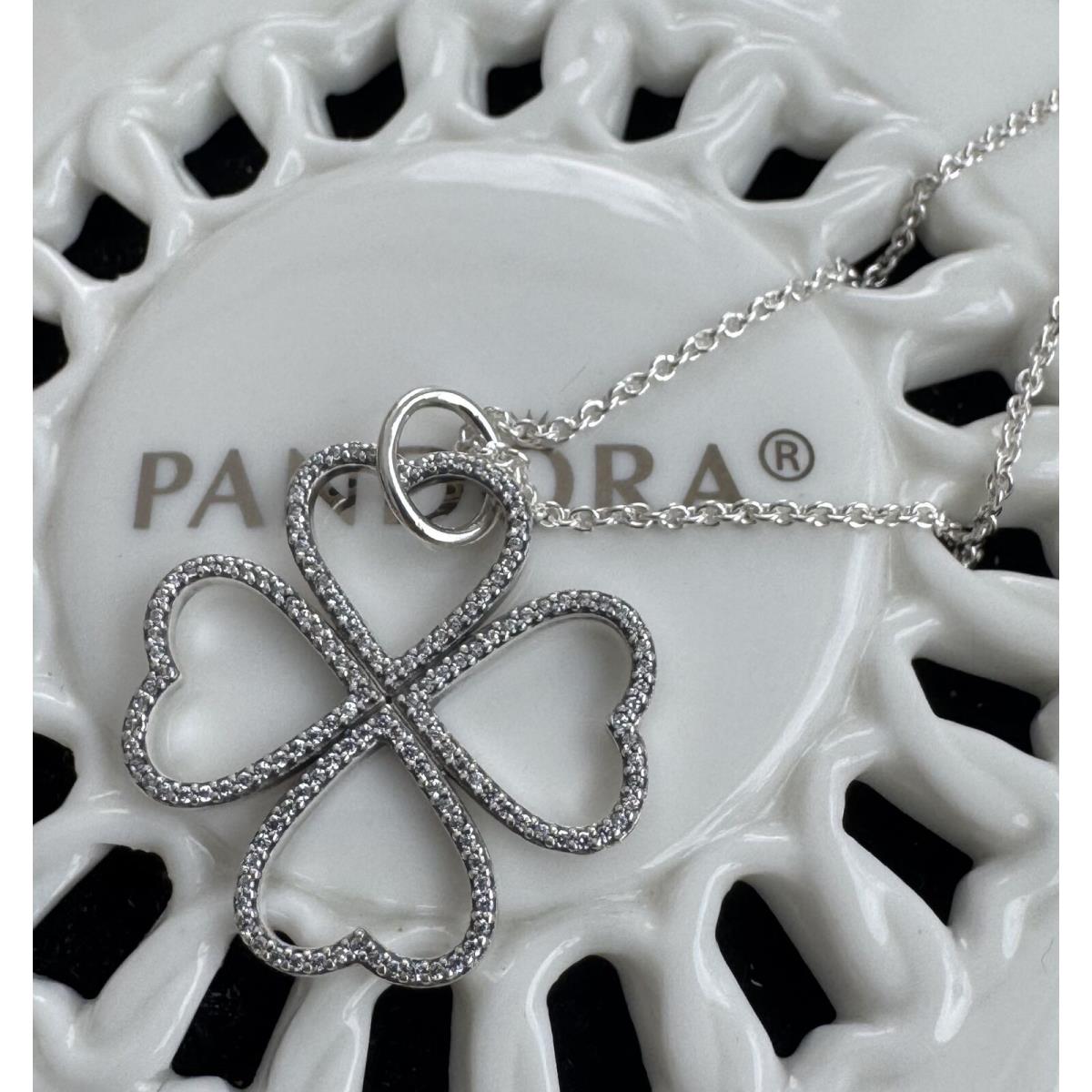 Pandora Petals of Love Chain Necklace 390381CZ- 90 cm / 35.4
