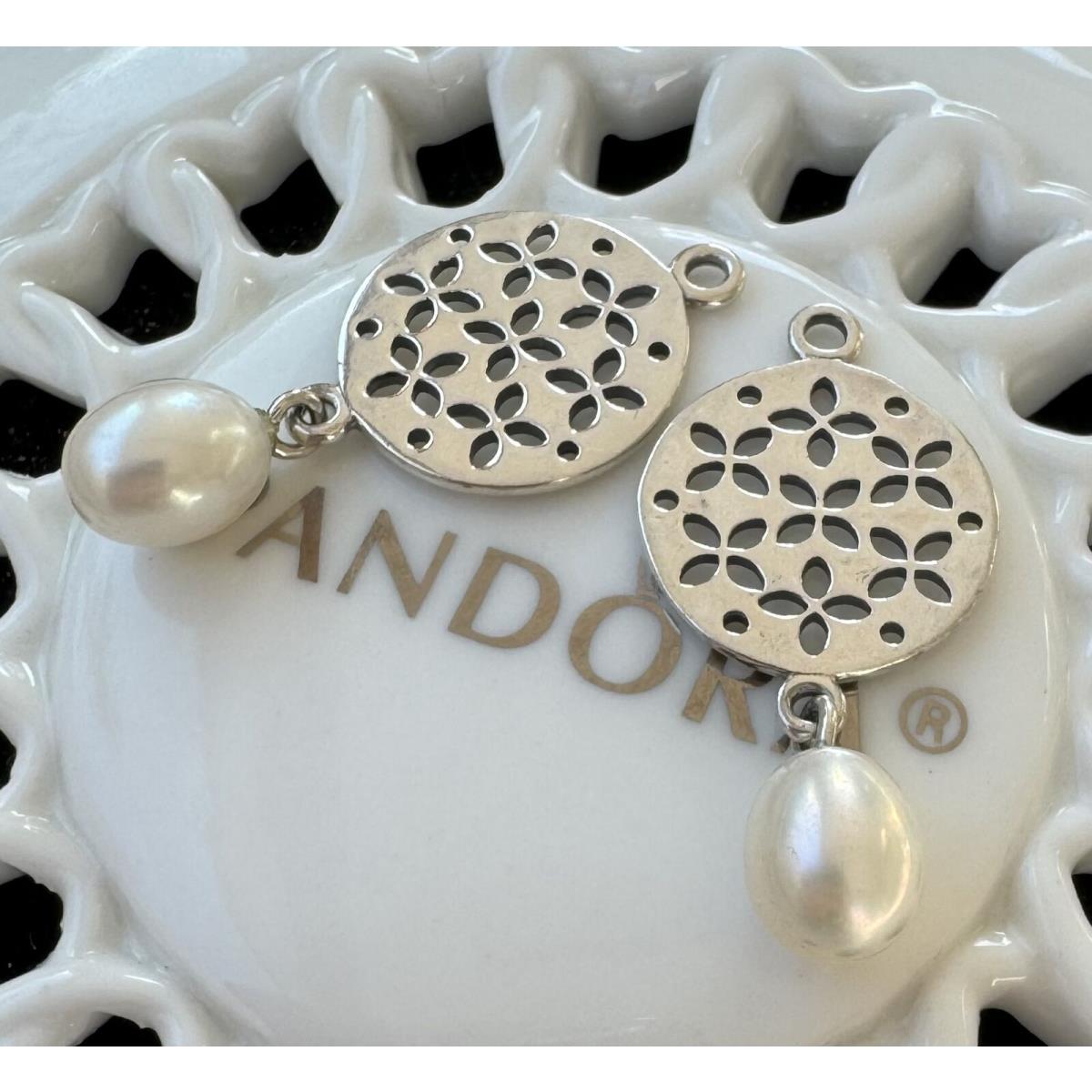 Pandora Cultured Elegance Drop Earrrings 290534P