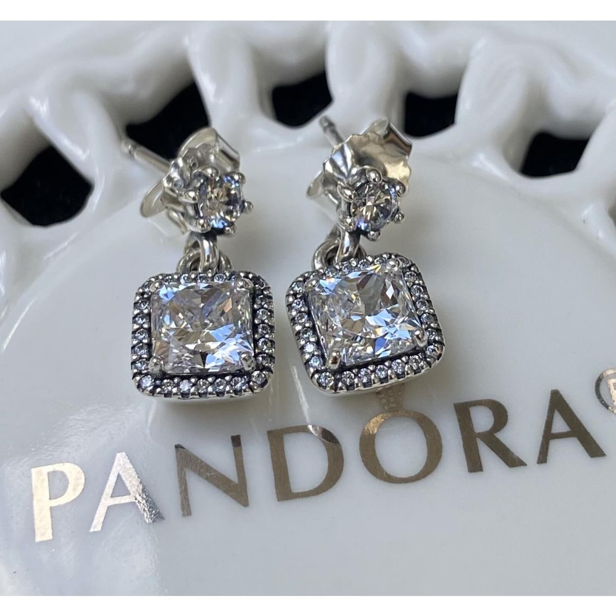 Pandora Timeless Elegance Drop Earrings 290593CZ