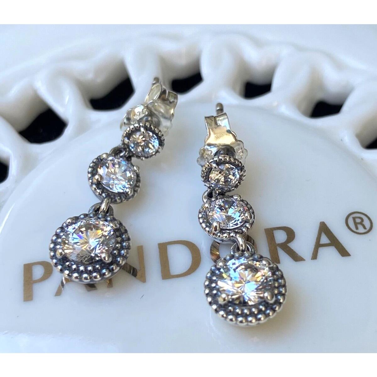 Pandora Eternal Elegance Dangle Earrings 290742CZ
